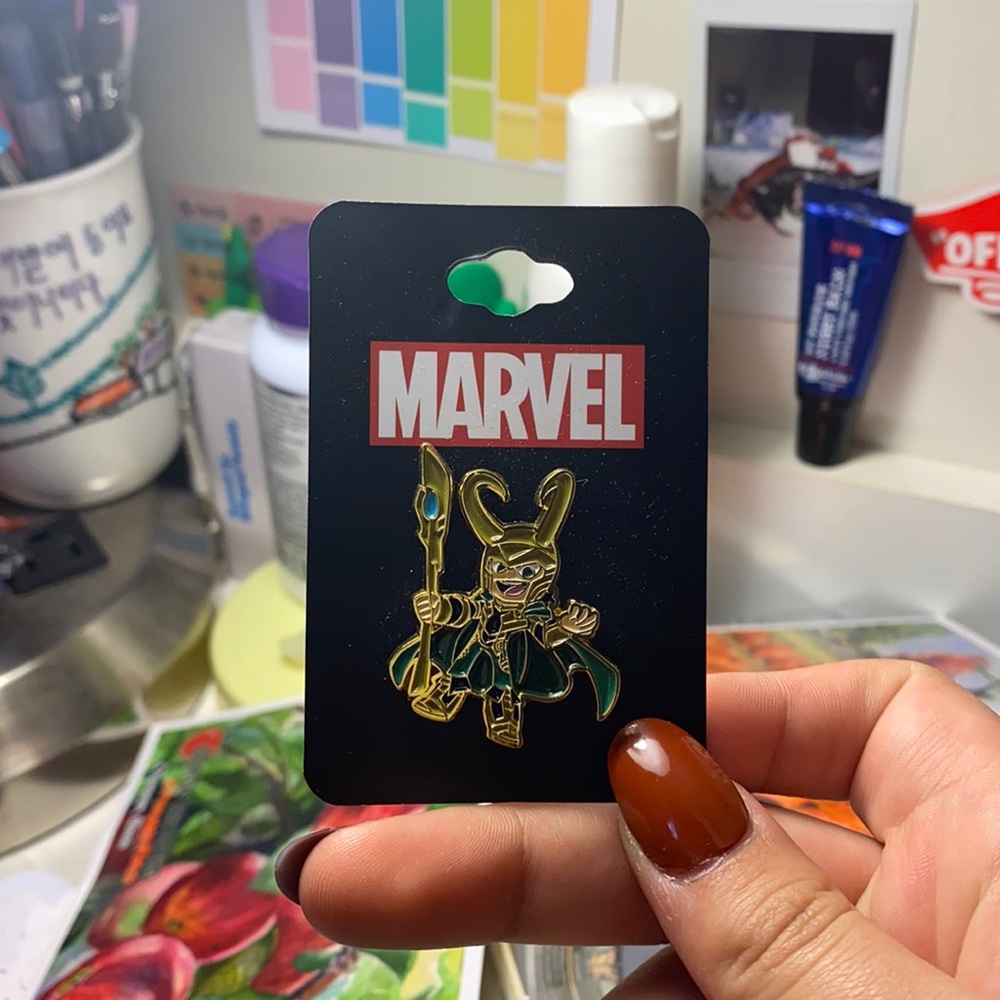 Loki enamel pin